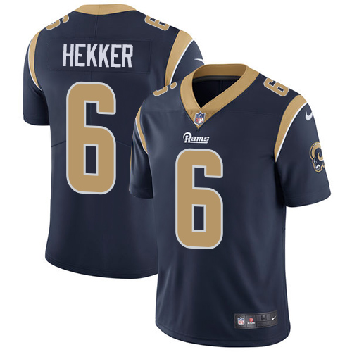 2019 Men Los Angeles Rams #6 Hekker dark blue Nike Vapor Untouchable Limited NFL Jersey